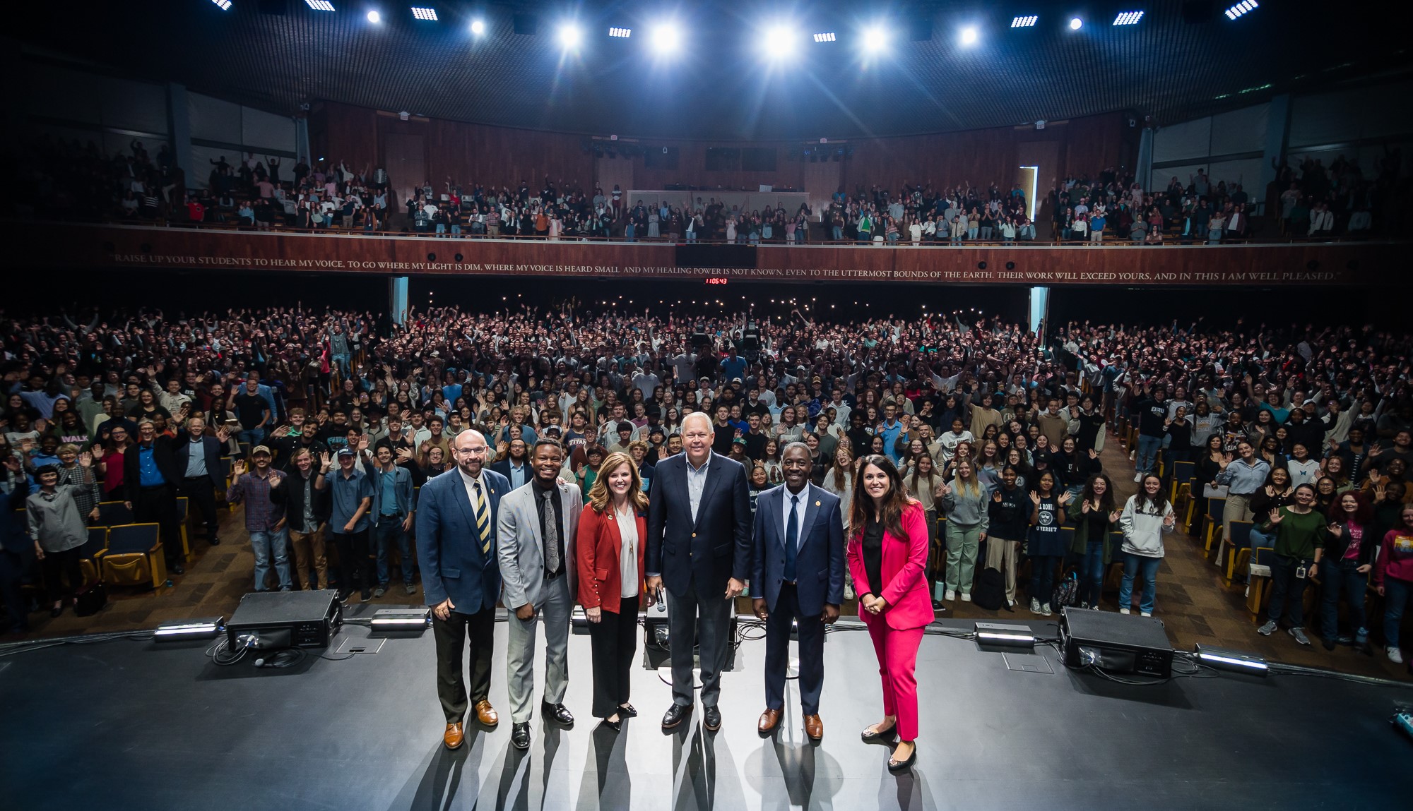 ORU 15th year enrollment growth chapel